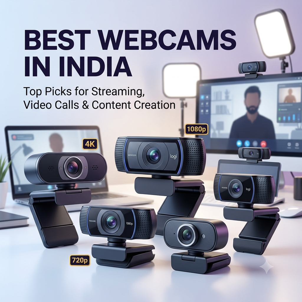 Best Webcams in India: Top Picks for Streaming, Video Calls, Content Creation & Online Teaching