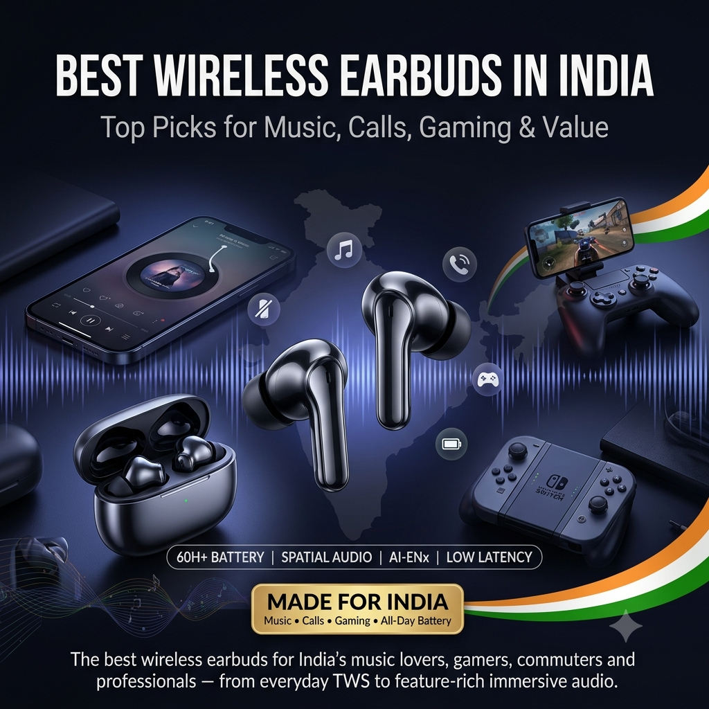 Best Wireless Earbuds in India: Top Picks for Music, Calls, Gaming & Value