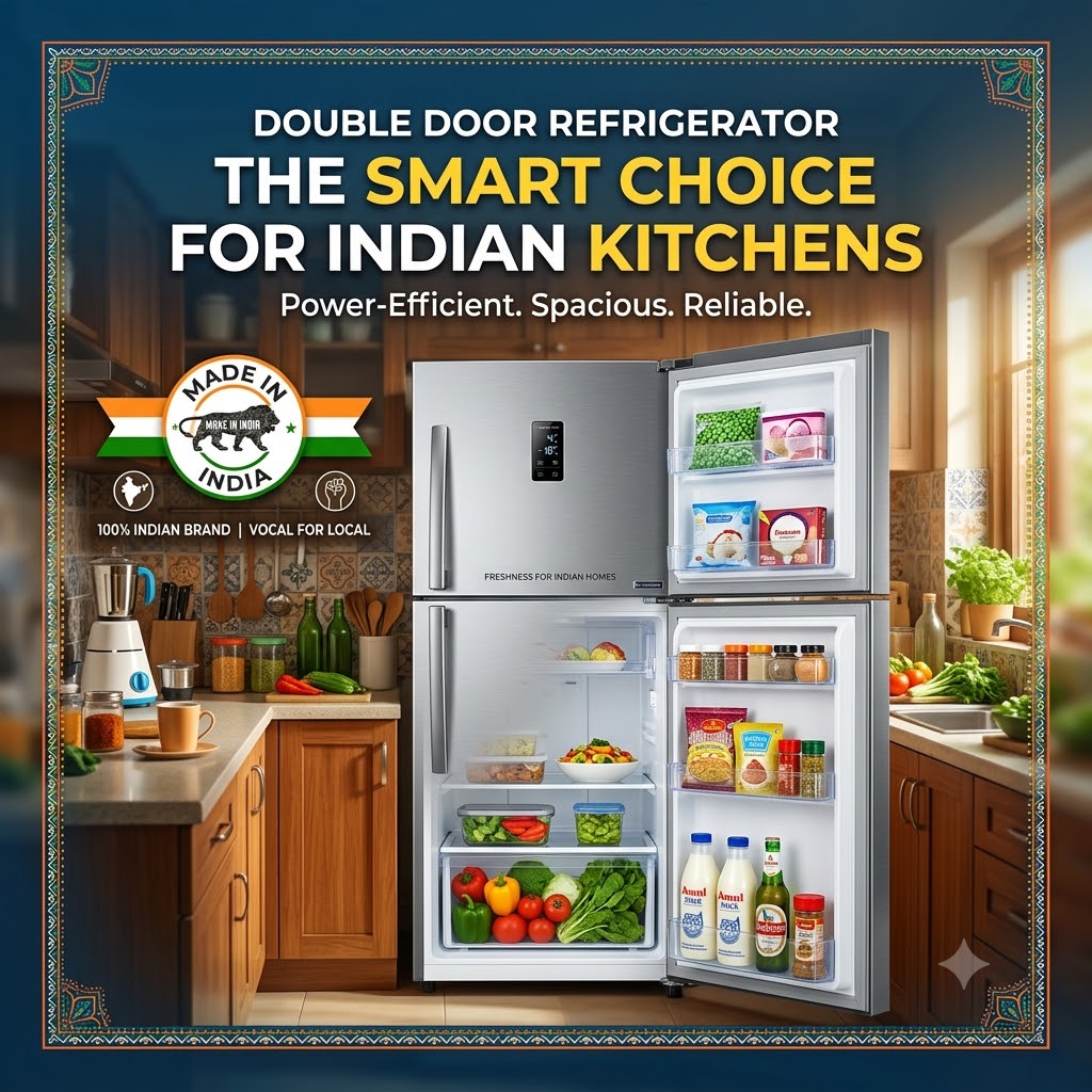 Double Door Refrigerator: The Smart Choice for Indian Kitchens