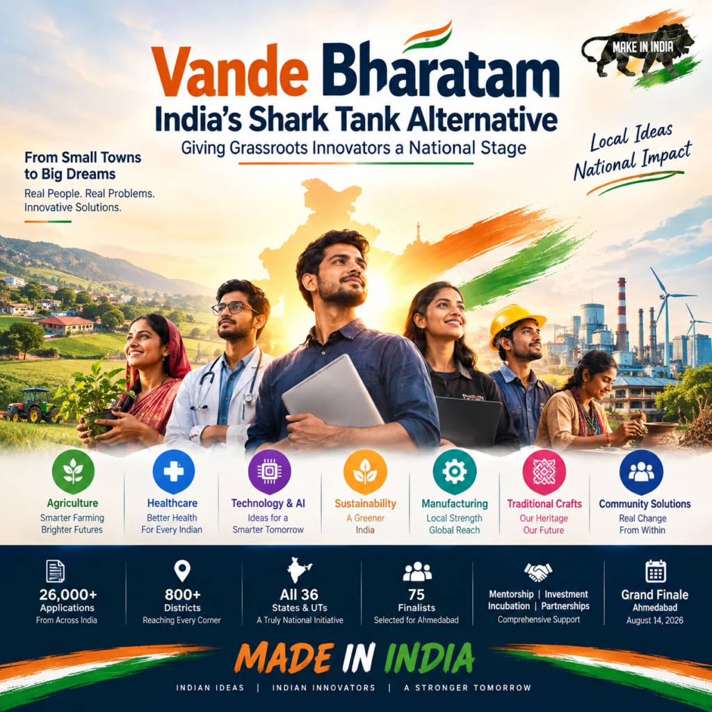 Vande Bharatam: India’s Shark Tank Alternative Giving Grassroots Innovators a National Stage